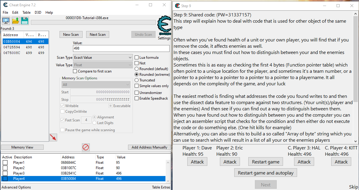 Cheat Engine :: View topic - Help finding and changing dynamic numbers in  games
