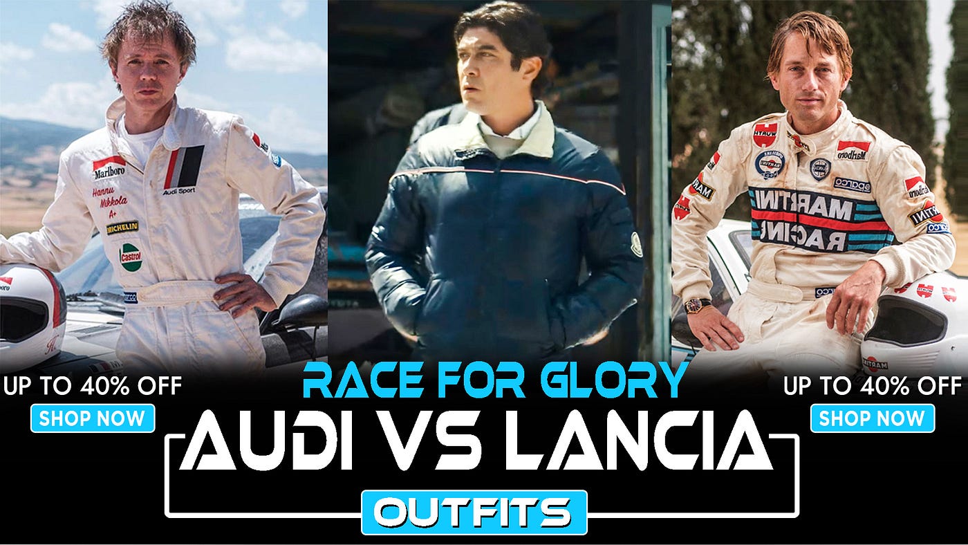 Race For Glory Audi vs Lancia Clothing | by The Movie Fashion | Jan, 2024 |  Medium