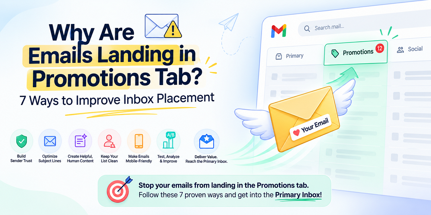 Why Are Emails Landing in Promotions Tab? 7 Ways to Improve Inbox Placement