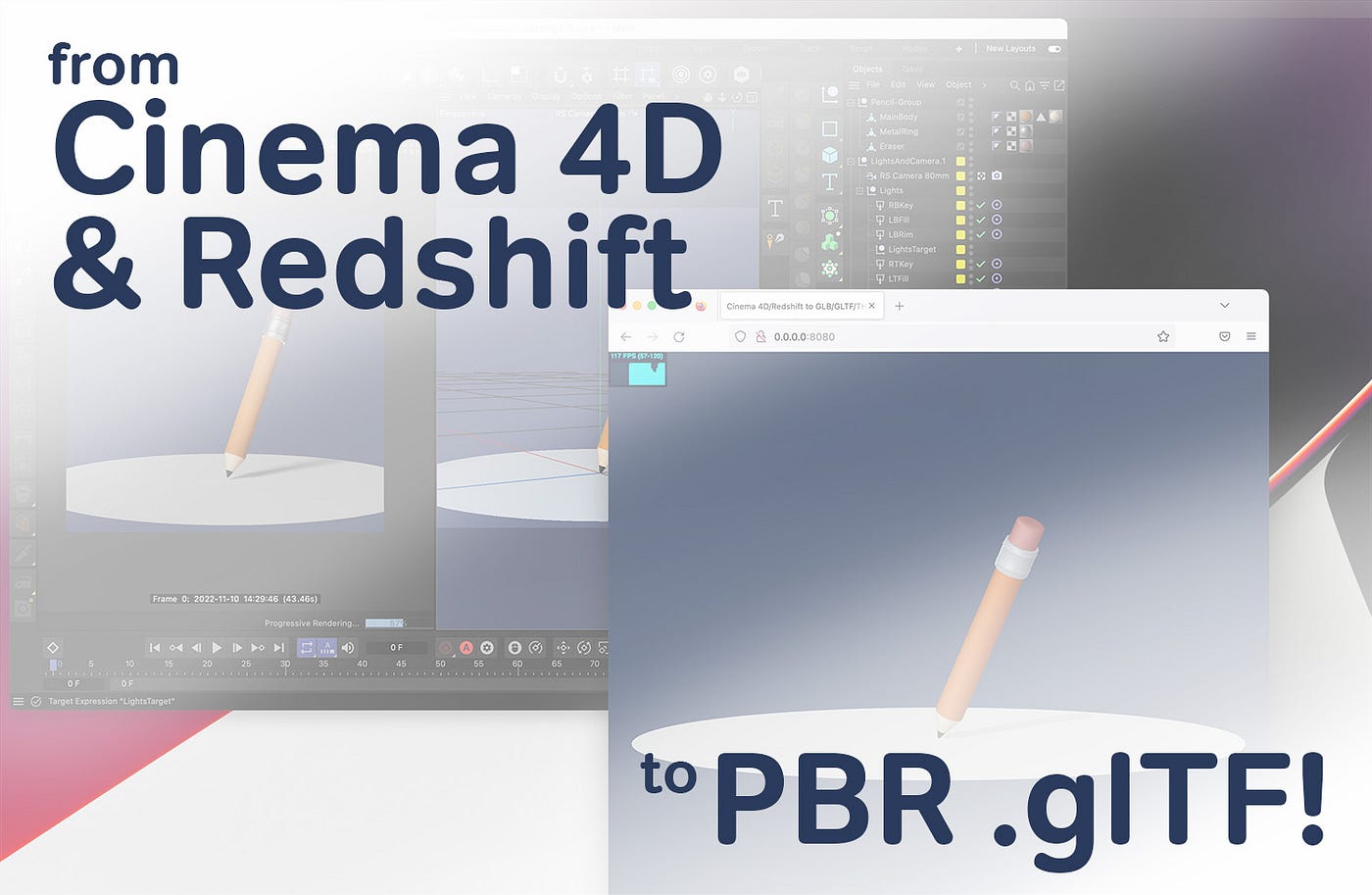 Redshift Materials to PBR glTF and Three.js | Medium