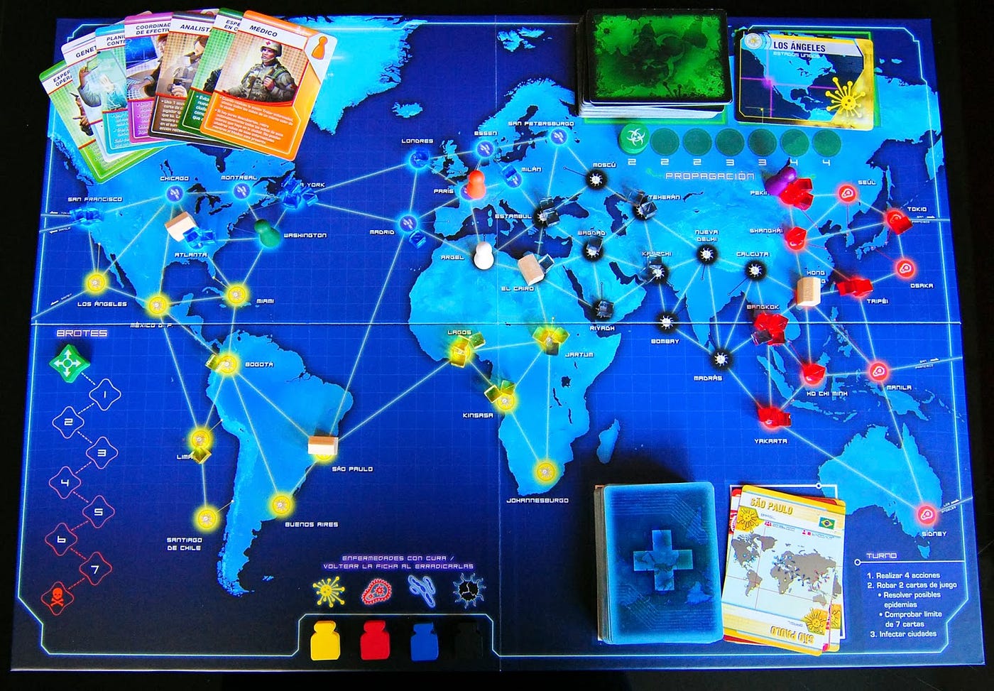 Pandemic Board Game Map