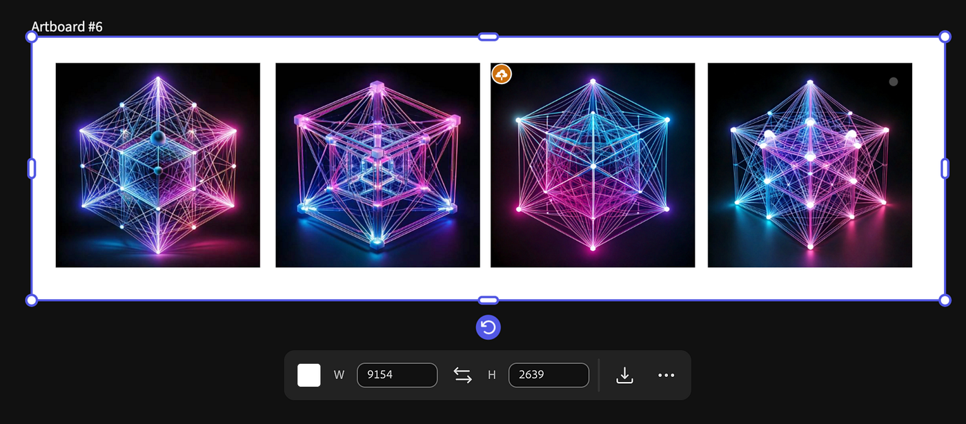 Screenshot of Adobe Firefly Boards