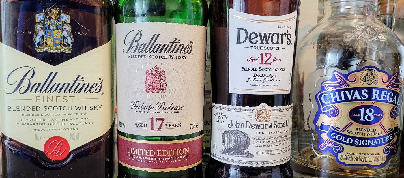 Ballantine's 7y Blended Scotch Whisky Bourbon Finish 40% 1L