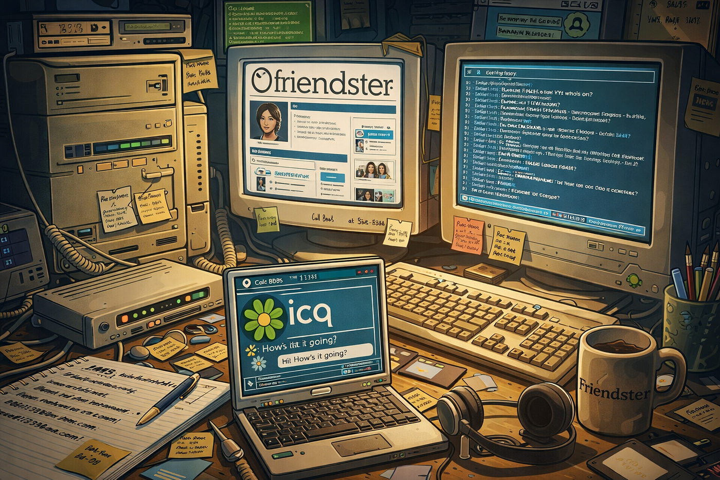 Before the Algorithm, There Was the Modem Handshake