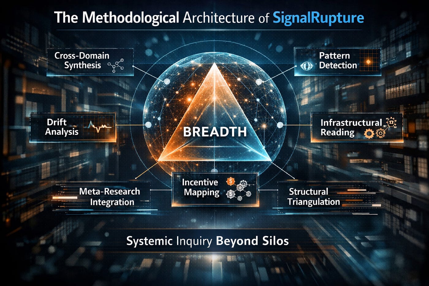 The Methodological Architecture of SignalRupture: Breadth as Structural Inquiry