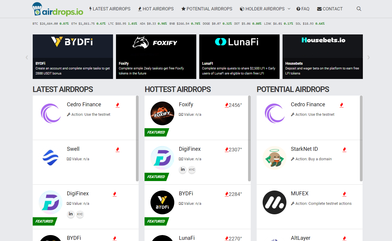 Best Crypto Airdrops Websites. Are you ready to embark on an… | by Ante  Medic | Medium
