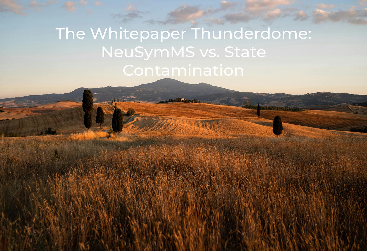 The Whitepaper Thunderdome: NeuSymMS vs. State Contamination