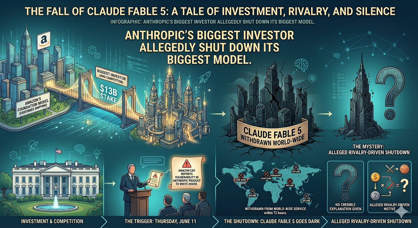 Hard Interrupt: Claude Fable 5 Lived 72 Hours. The Reason Has a $13 Billion Conflict of Interest.