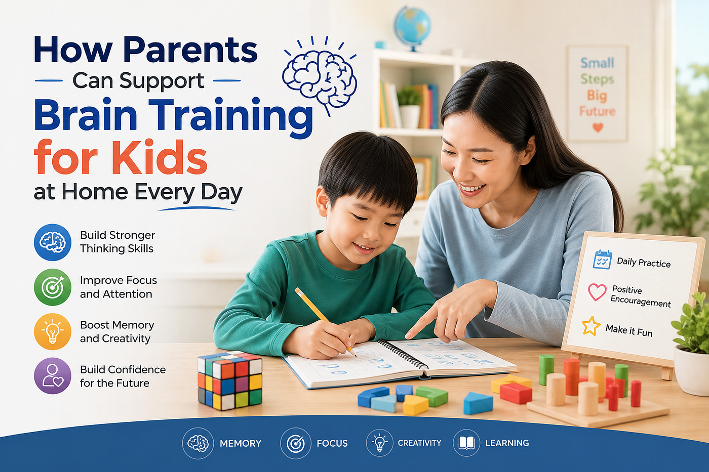 How Parents Can Support Brain Training for Kids at Home Every Day