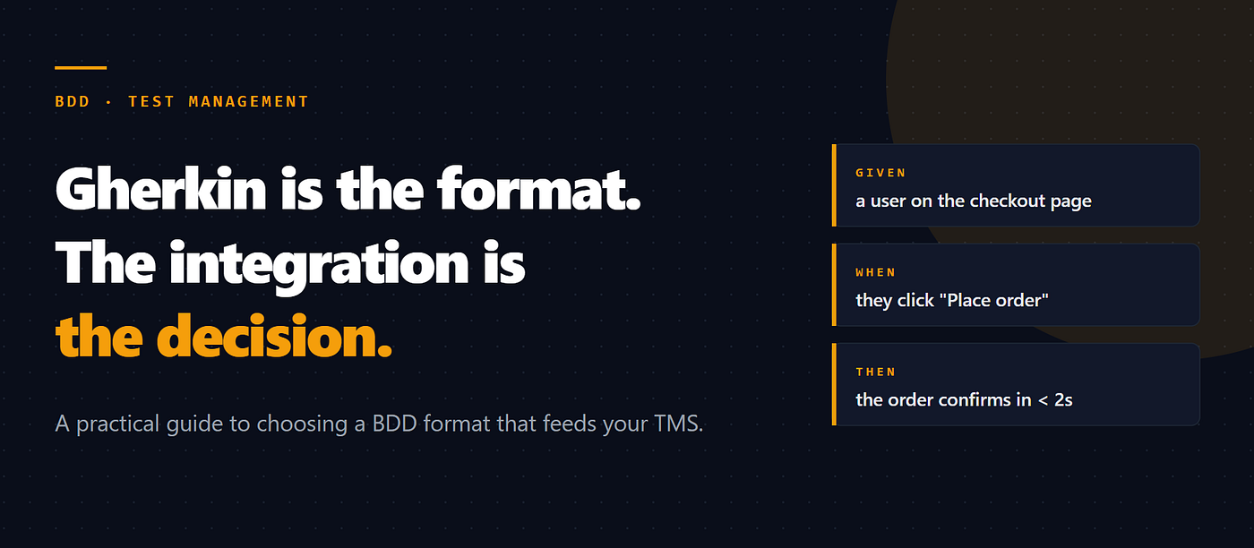 Guide to Selecting BDD Formats for Test Management Tool Integration