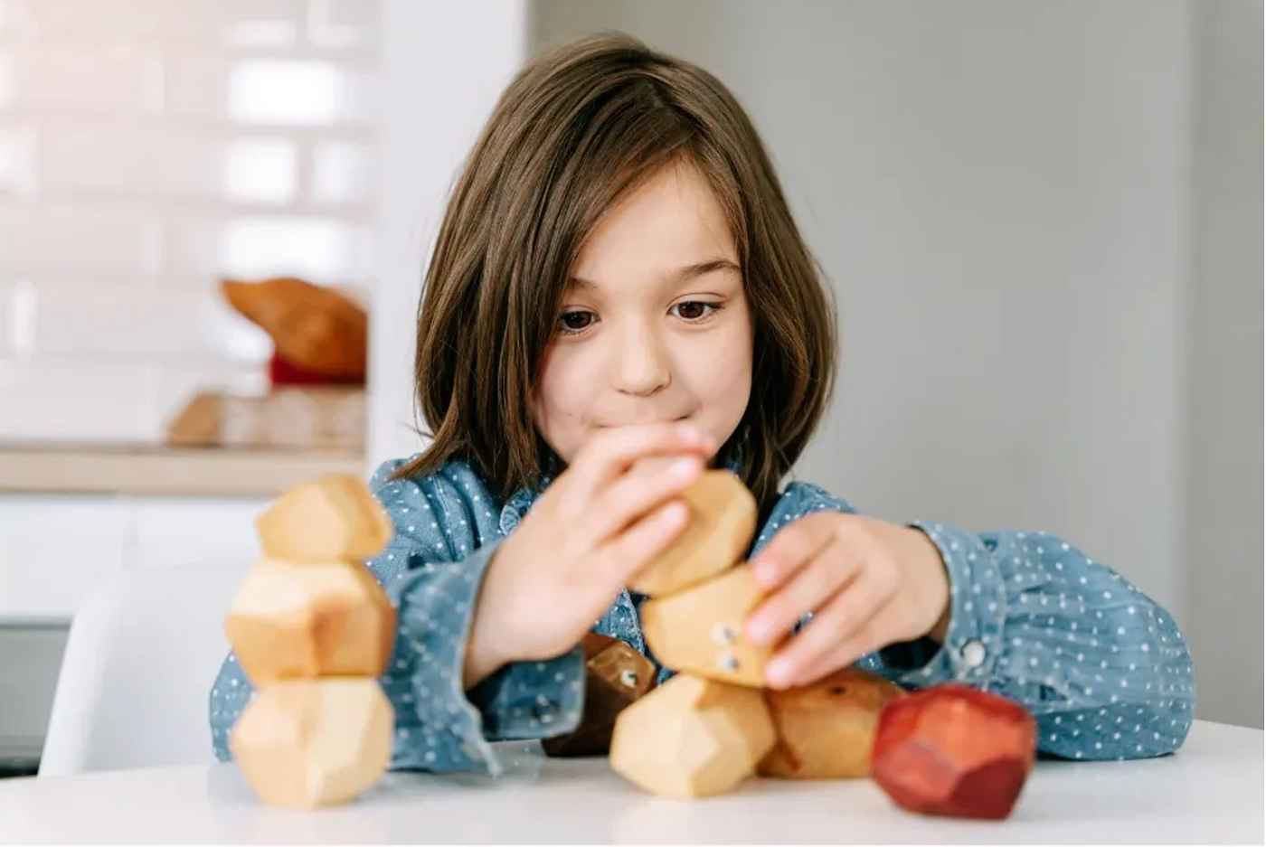 Montessori style learning blocks. Photo credit Canva