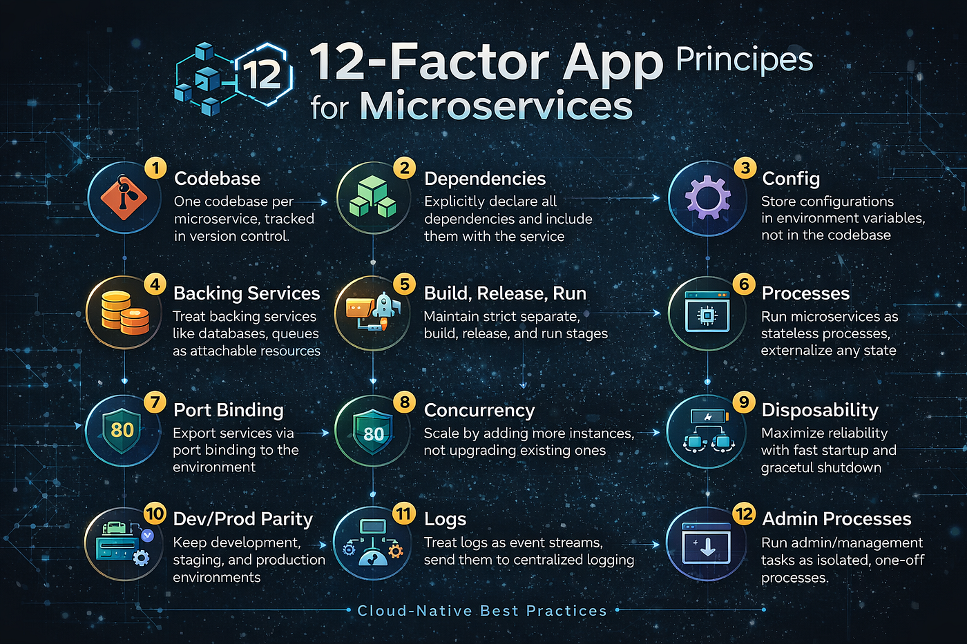 12-Factor App Principles Applied to Microservices (With Real-World Meaning)