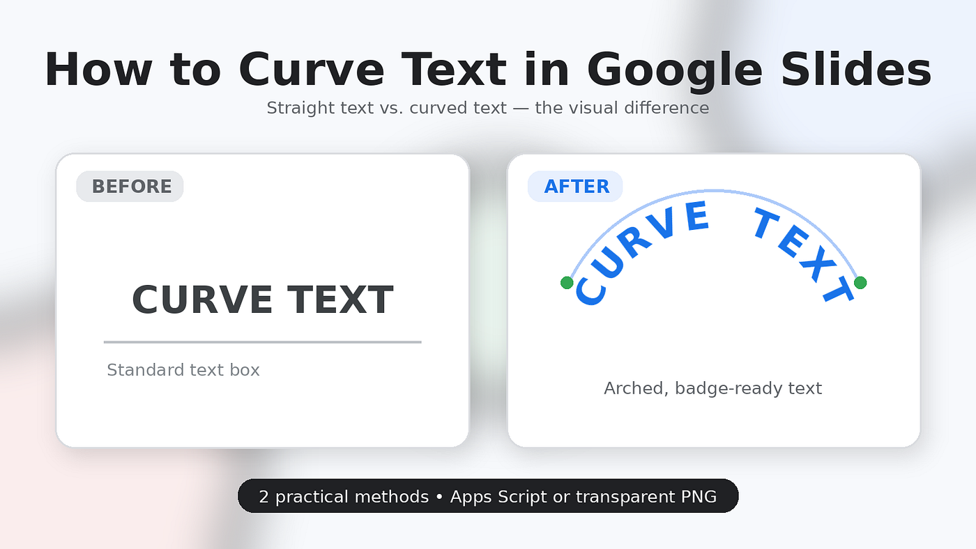 How to Curve Text in Google Slides