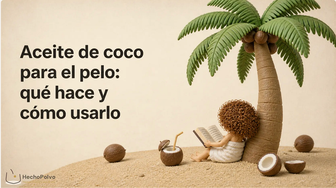 Aceite de coco para el pelo: qué hace, qué no hace y cómo usarlo