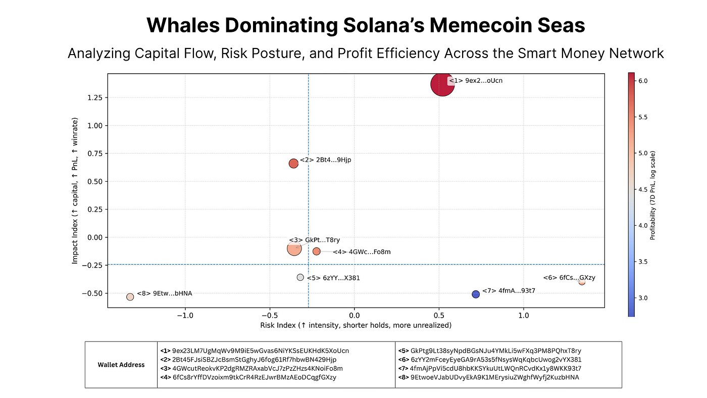 📊 Finding Whales run the Solana memecoin seas | by Oraichain Labs |  Distilled AI | Medium