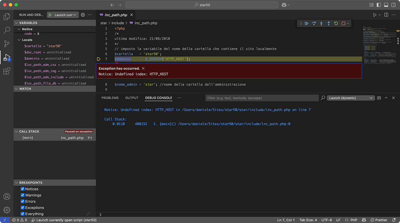 Debugger Active