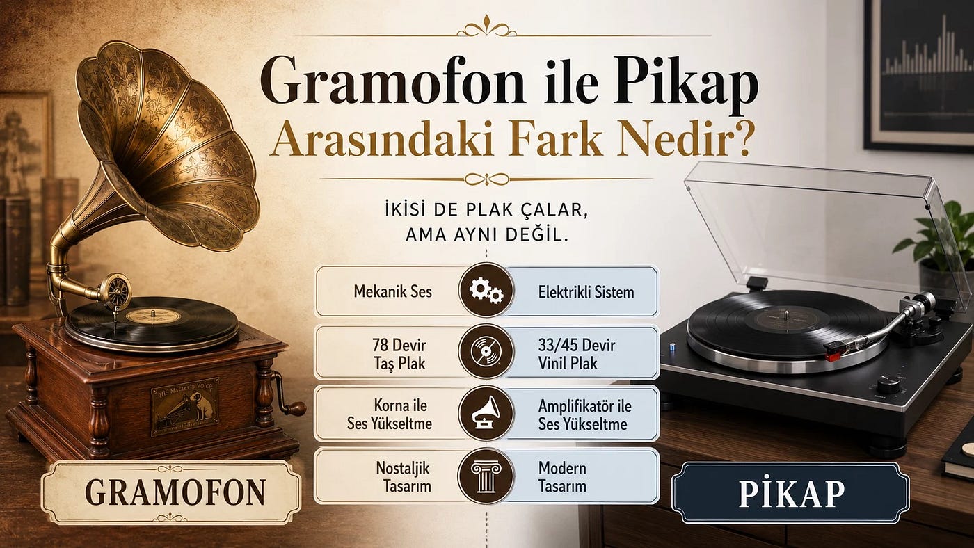 Gramofon ve Pikap Aynı Şey mi?