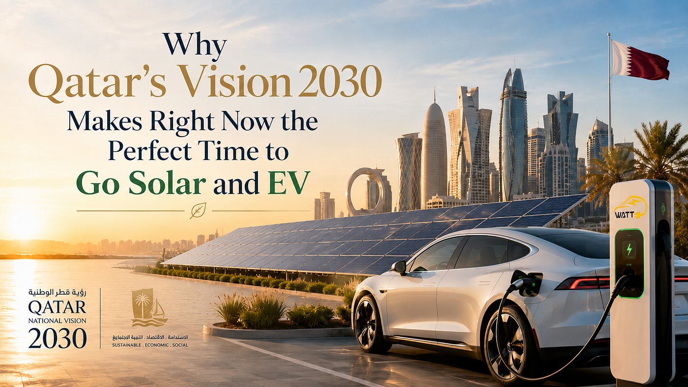 Why Qatar’s Vision 2030 Makes Right Now the Perfect Time to Go Solar and EV