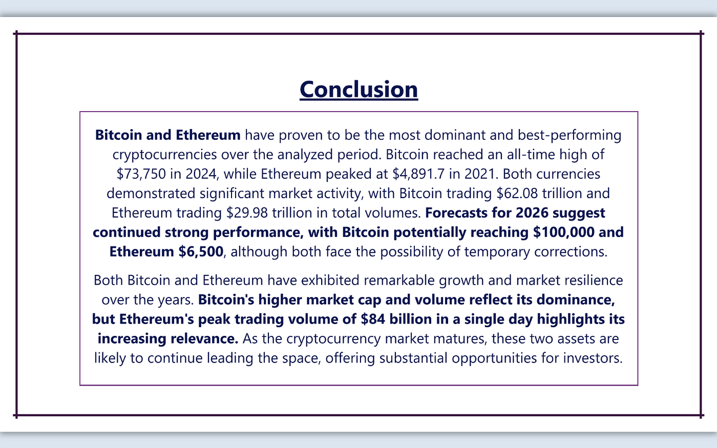Analyzing Bitcoin & Ethereum from 2014 to 2024: Key Insights Using Power BI  & Excel | by Abdulmumin Solihu | Medium