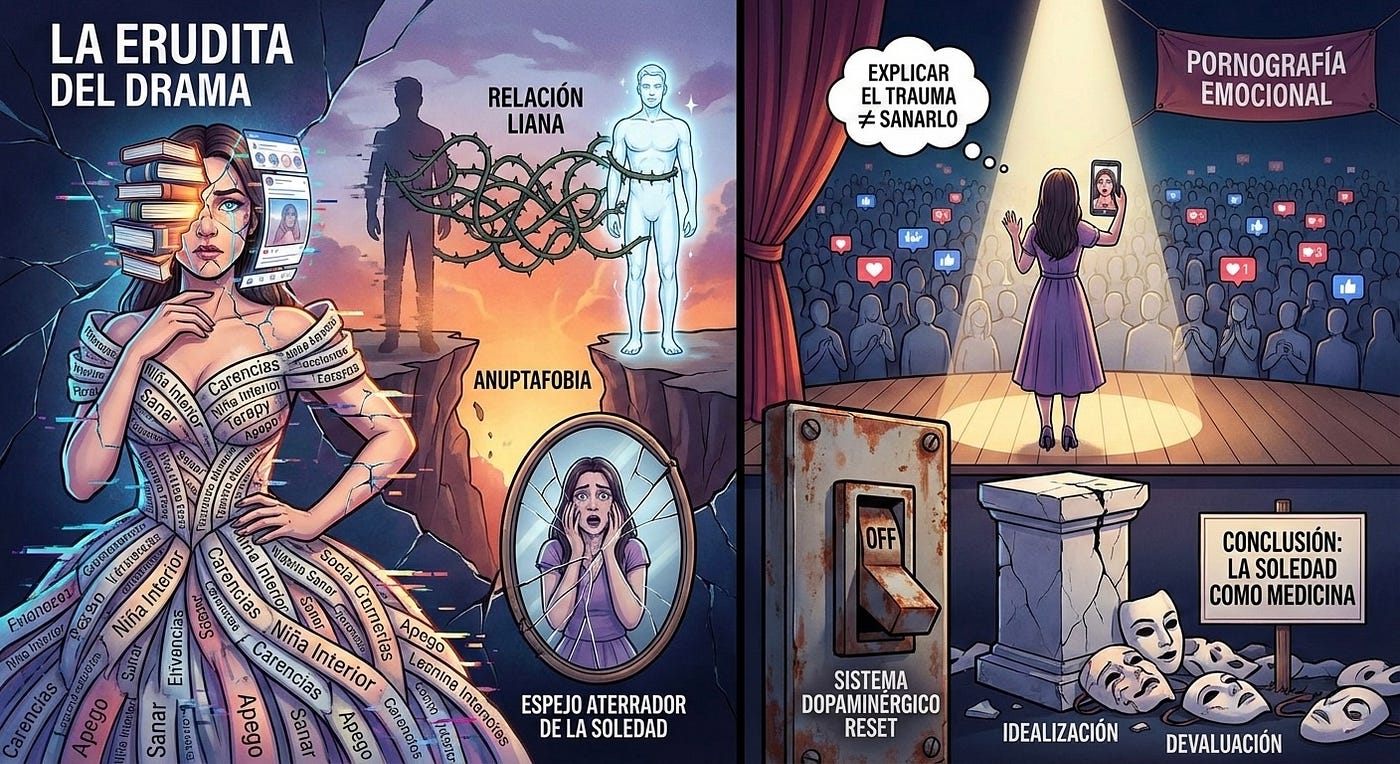La Erudita del Drama (O por qué saber hablar de amor no es saber amar).