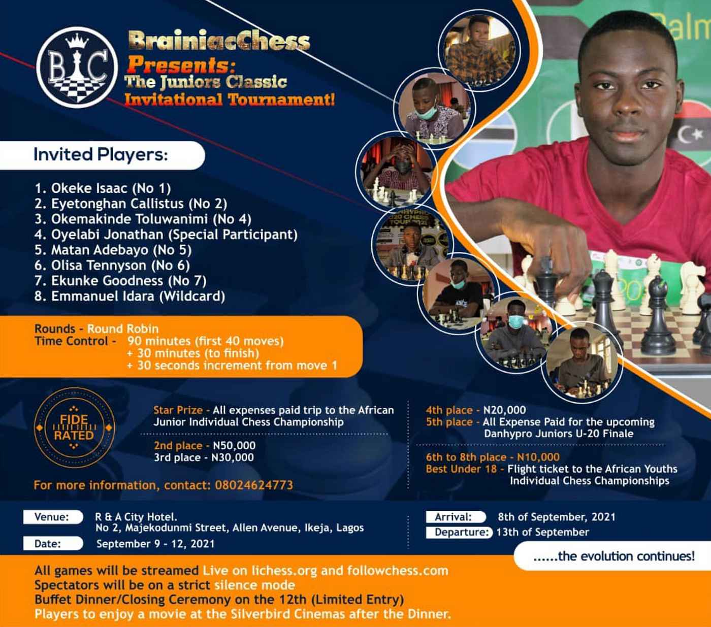 Nigeria Chess Championship, 2021