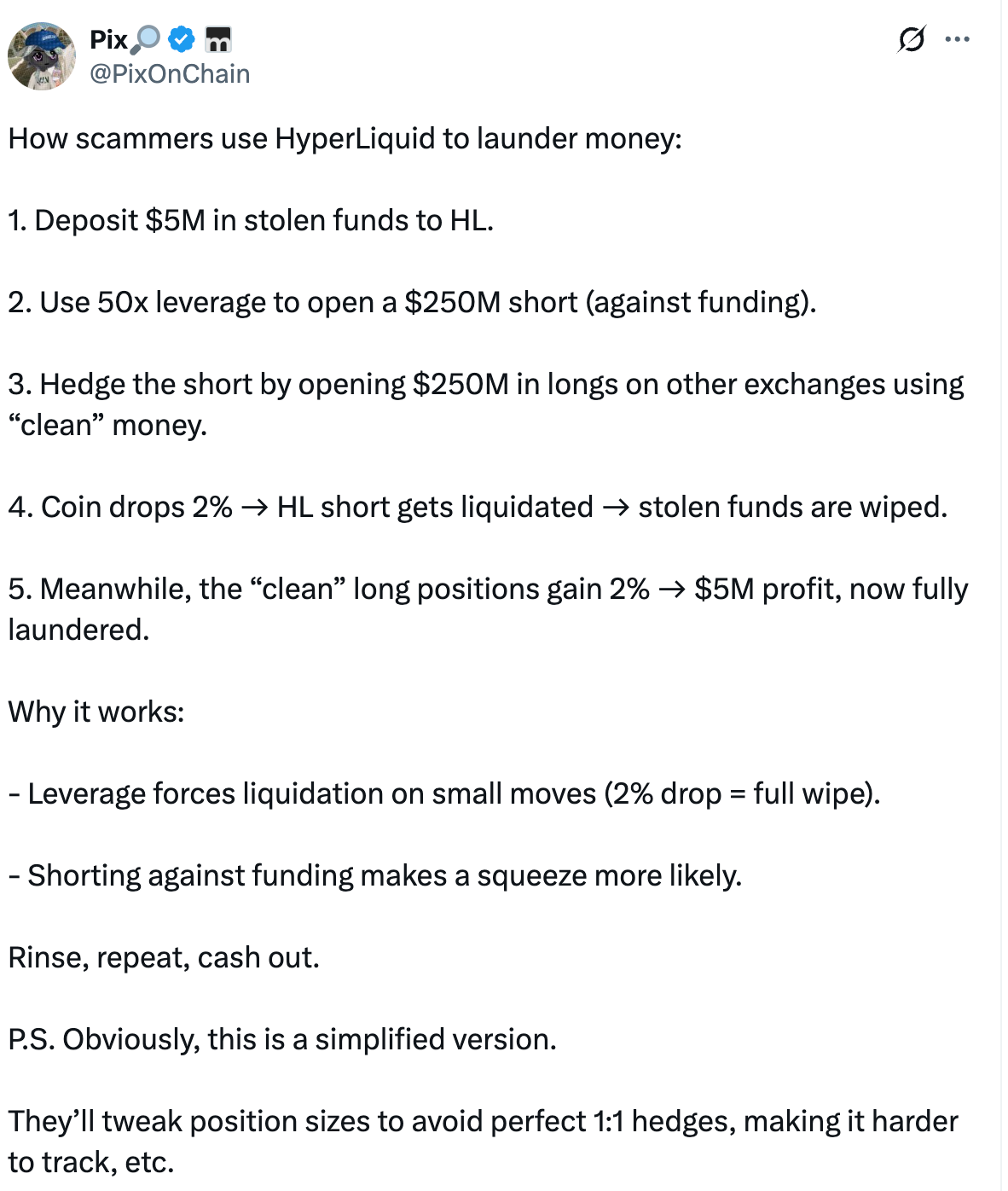 HyperLiquid: A New Route for Crypto Money Laundering? | by Nefture Security  | Coinmonks | Medium