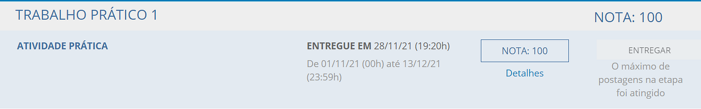 Corretion note — date : 29/11/2021 — Mission acomplished! \o/