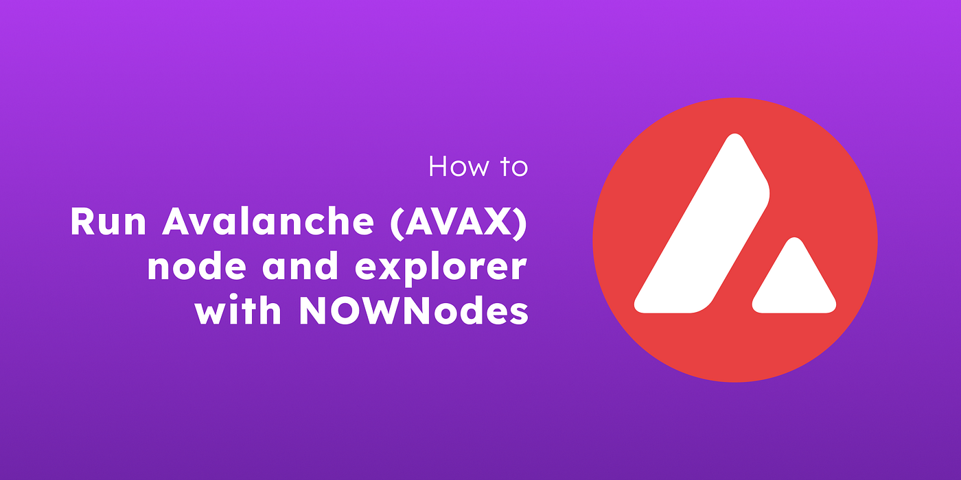 How to Run Avalanche Node and Explorer with NOWNodes | by NOWNodes | Medium
