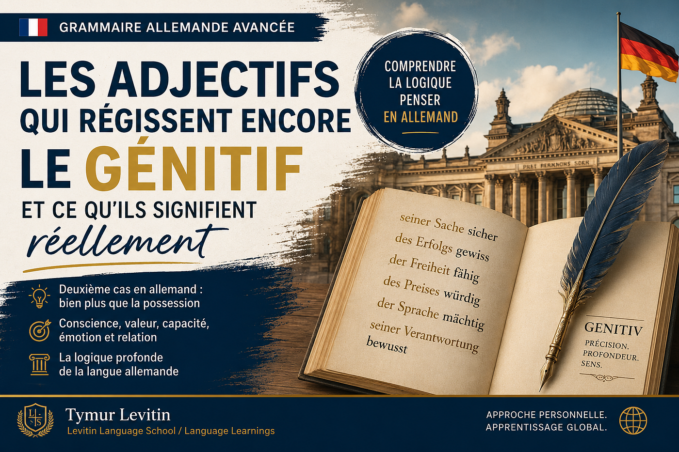 La grammaire allemande n’est pas un ensemble de règles. C’est une manière de penser.