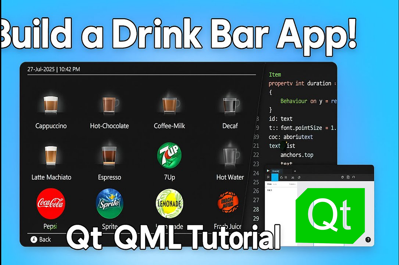 Build a Sleek Drink Bar App with Qt QML: A Step-by-Step Tutorial