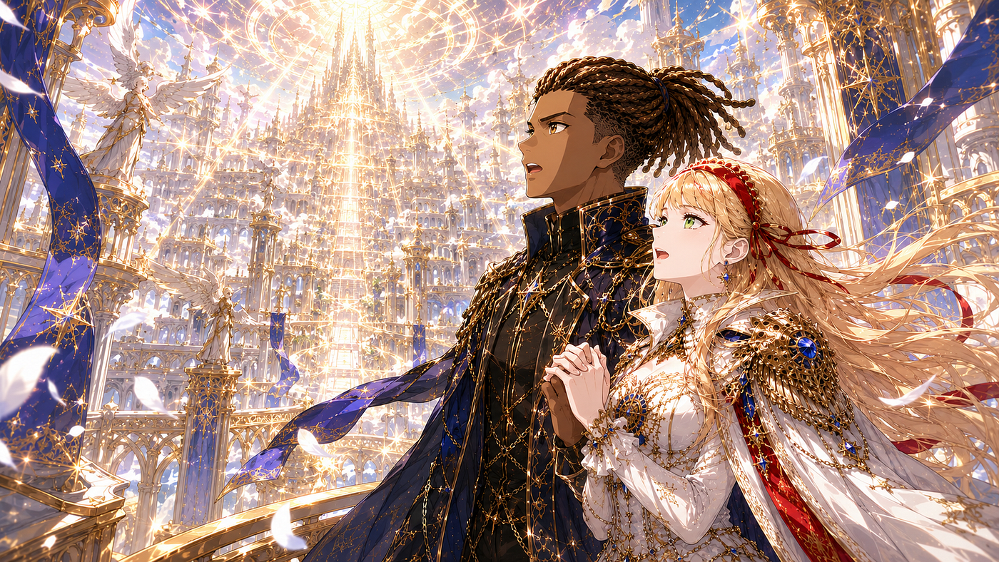 Anime Black Protagonist and his White Princess Fiance Arrives at Goddess Lucretia’s Divine Palace