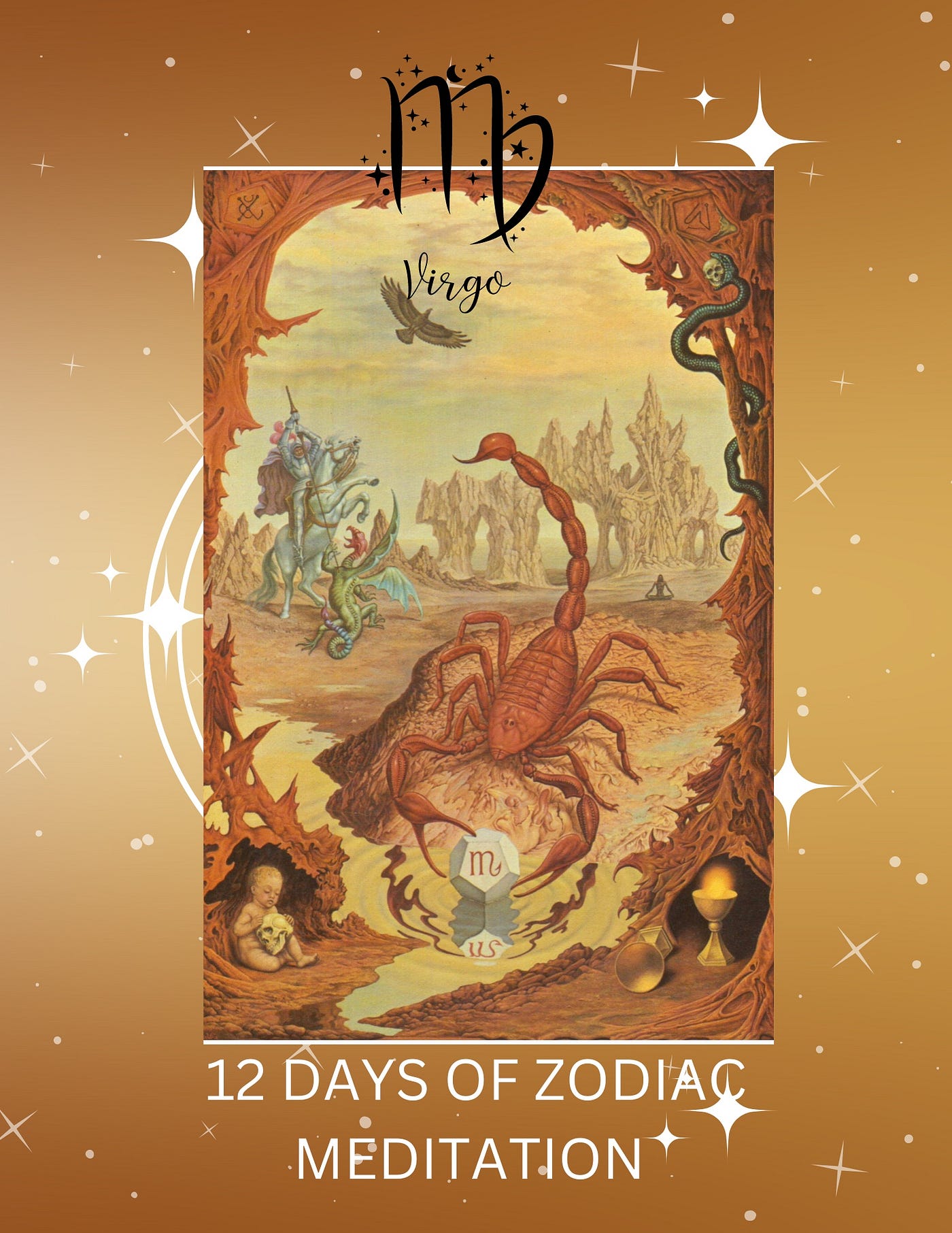 12 Days of Christmas 12 Days of Zodiac day 8 by Raven Scott