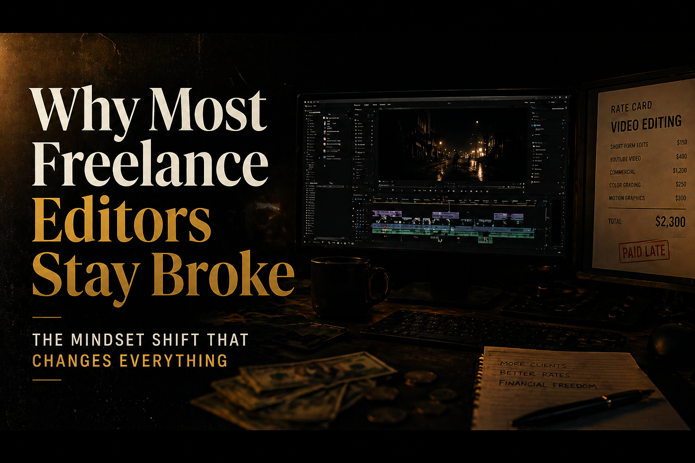 Why Most Freelance Video Editors Stay Broke And the Mindset Shift That Changes Everything