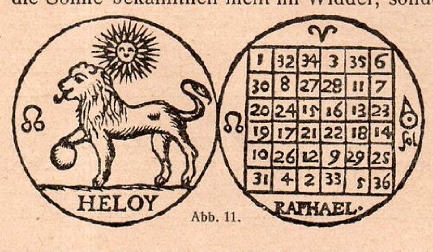 Quadrati magici: matematica e pensiero occulto | by Marco Fulvio Barozzi |  Through the optic glass | Medium