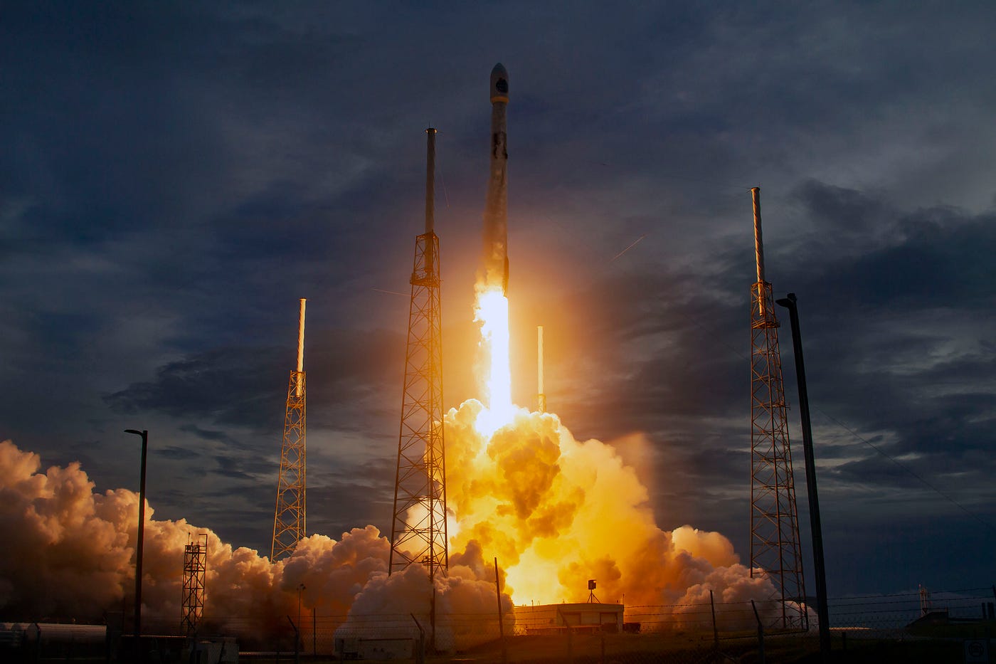 Despegue del satélite argentino Saocom 1B (Crédito: SpaceX)