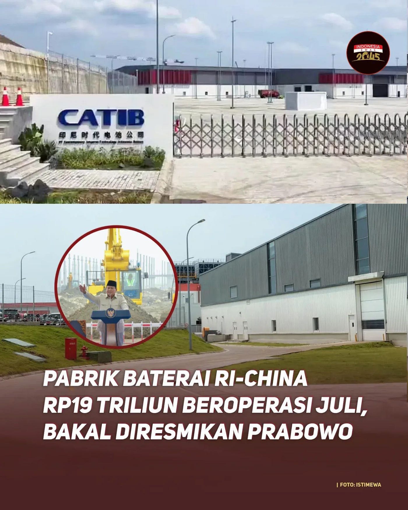 pabrik baterai Indonesia — China. sumber gambar: https://www.facebook.com/share/p/1GJ61t6nxc/