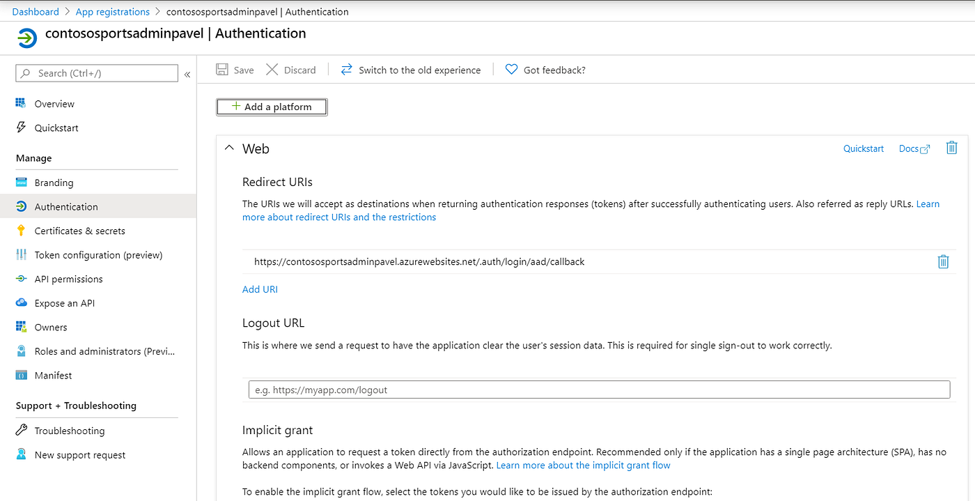 Azure How Can I Change The Display Name Of A Managed
