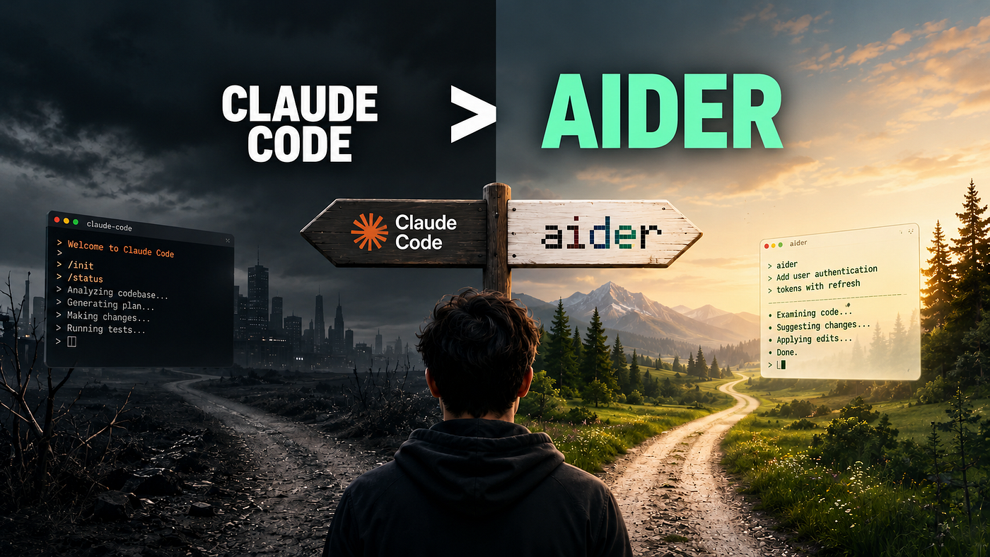 I Switched to Aider After 6 Months of Claude Code. The Difference Wasn’t What I Expected.