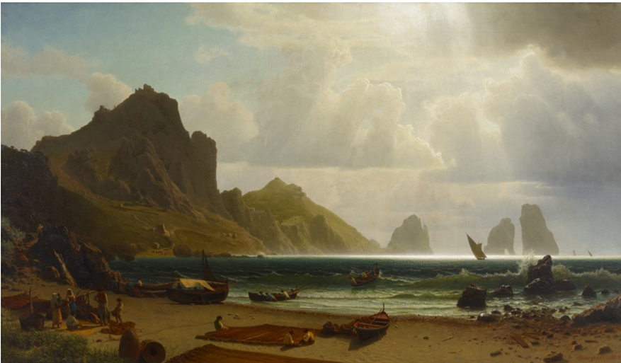Natural Arch, Capri Artwork By William Stanley Haseltine Oil Painting & Art  Prints On Canvas For Sale -  Art Online Store