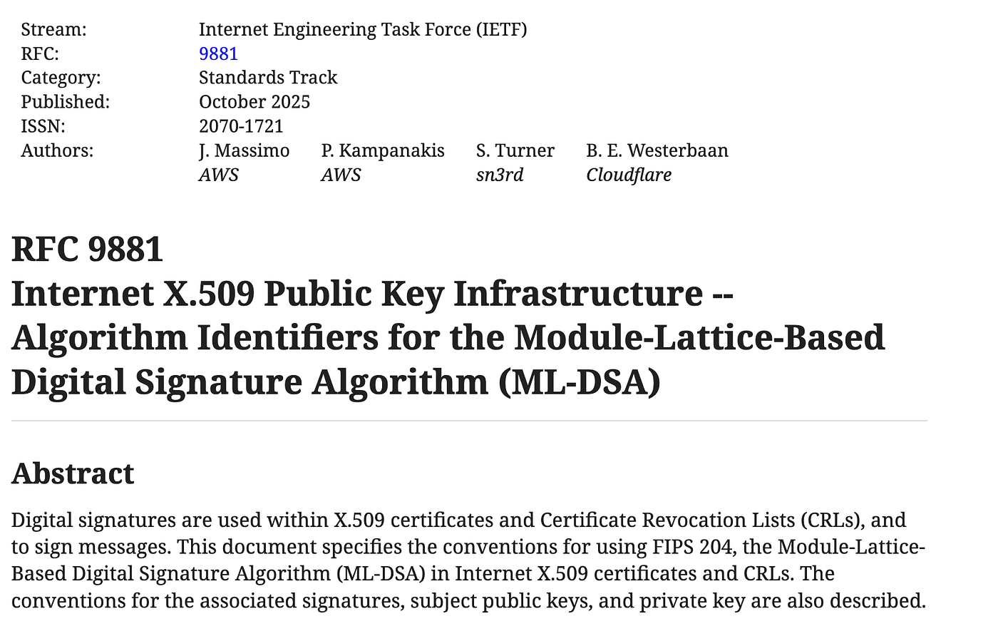 My First ML-DSA Certificate. Like it or not, our digital… | by