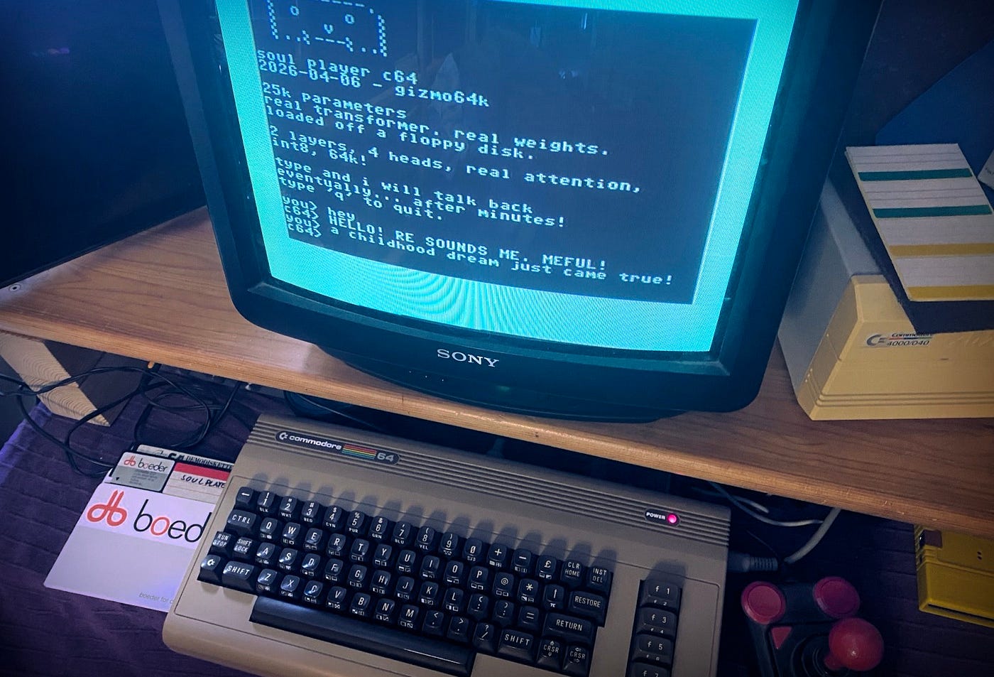 I put a real LLM on a stock Commodore 64