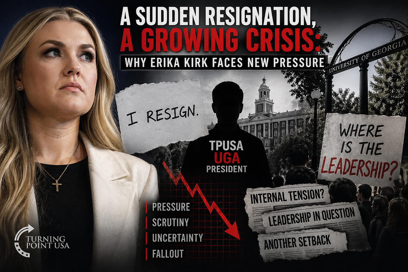 A Sudden Resignation, A Growing Crisis: Why Erika Kirk Faces New Pressure