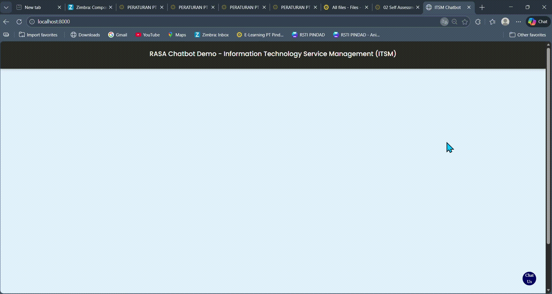 IT Service Management RASA Chatbot