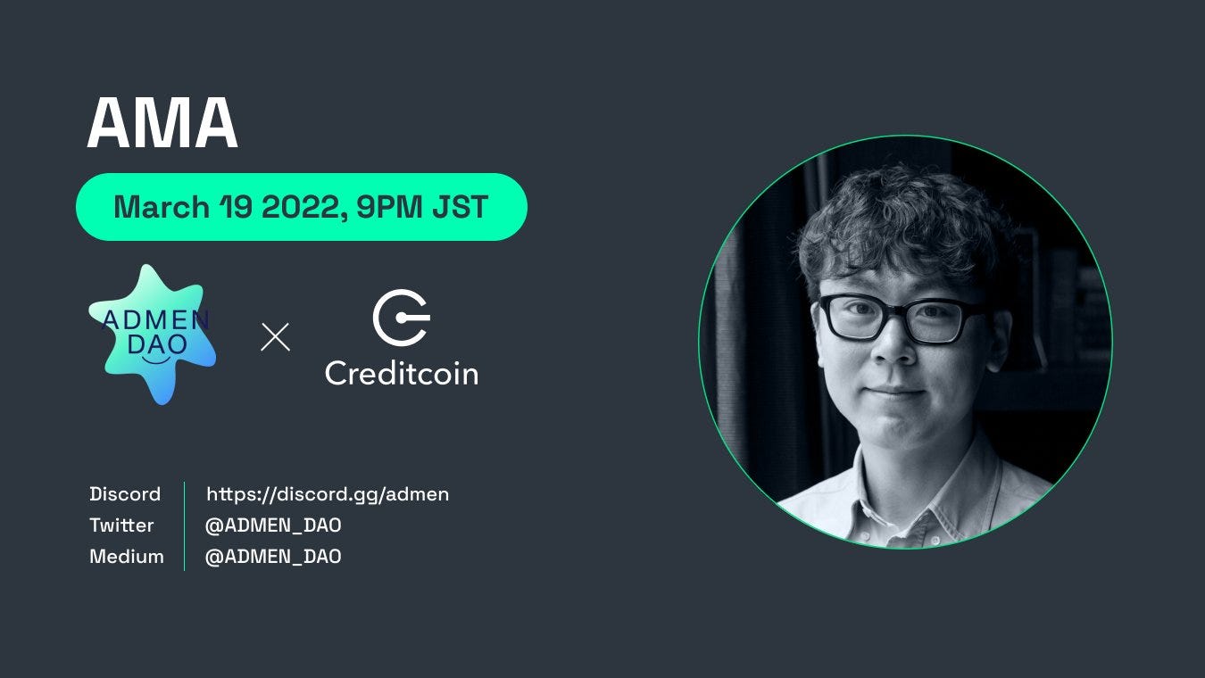 Creditcoin AMA-Tae OH,ADMEN DAO(ENG/KOR) | by 병알 | Medium