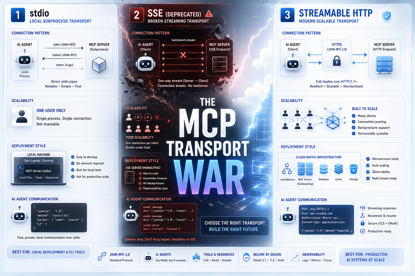 Choosing the Wrong MCP Transport Will Break Your Agent in Production — Here’s the Decision