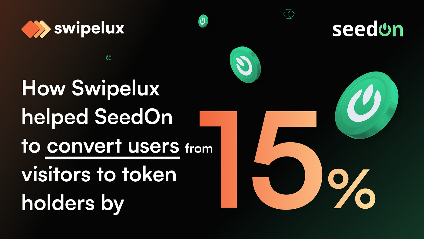 How Swipelux helped SeedOn to convert users from visitors to token holders by 15%
