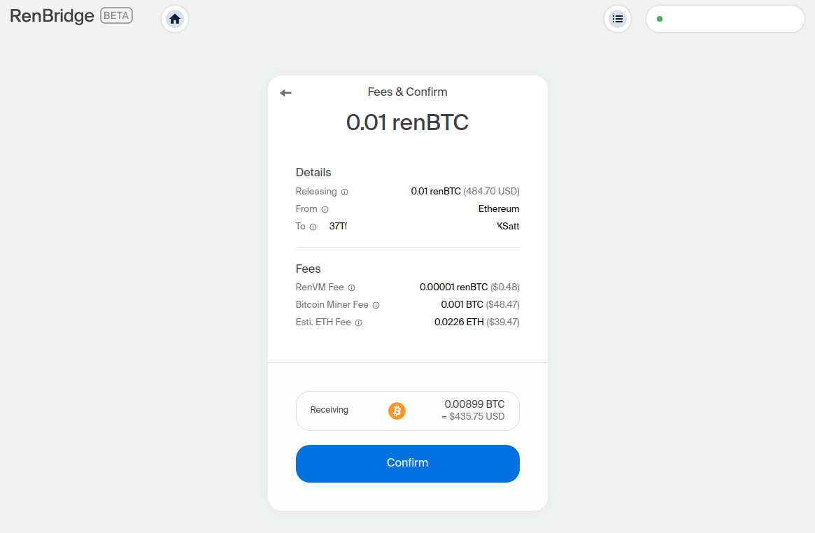 How to send renBTC, renDOGE, renZEC, renBCH from Ethereum directly to  Binance Smart Chain (BSC) — mini guide | by Ren Community | Medium