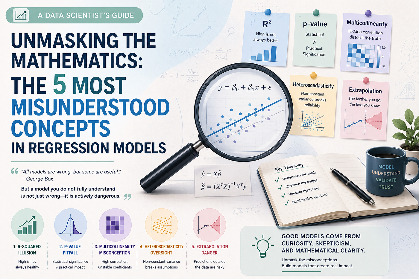 Unmasking the Mathematics: The 5 Most Misunderstood Concepts in Regression Models
