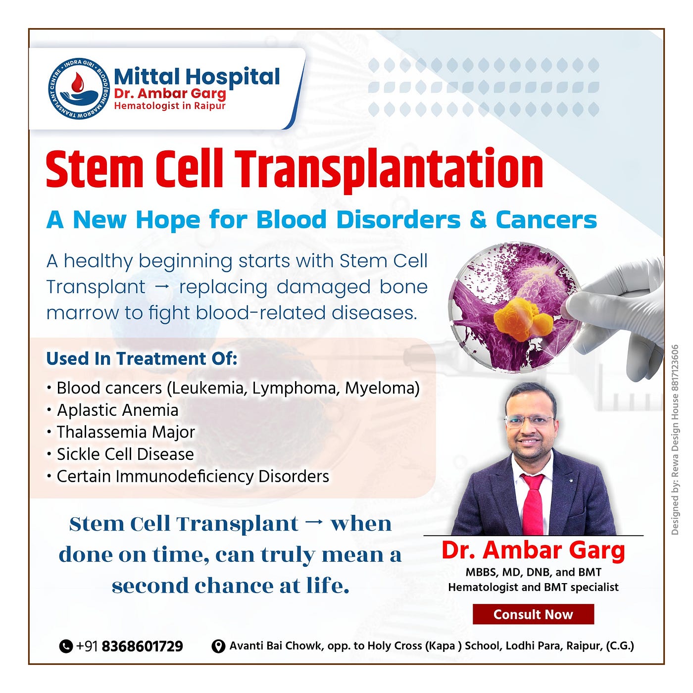 Stem Cell Transplantation — A New Hope for Blood Disorders & Cancers