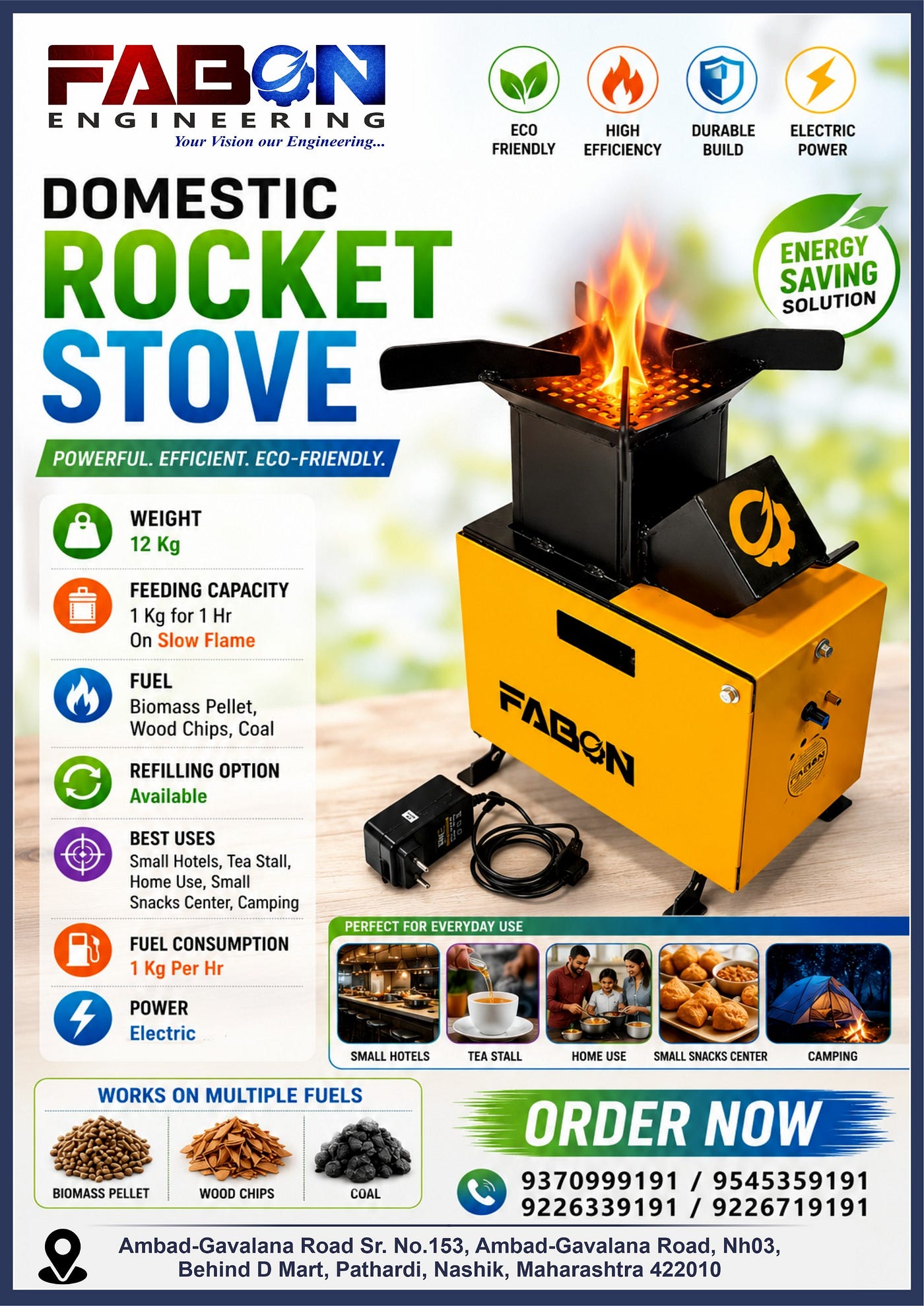 FABON Domestic Rocket Stove